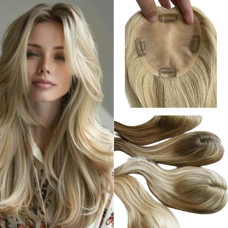 Virgin Remy Hair Mono Topper | High Density | No Shedding | For Thinning Hair | Various Colors & Sizes | Premium