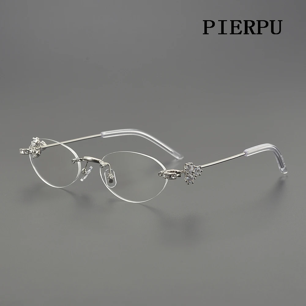 2025 Vintage Rimless Glasses Women Men Luxury Brand Designer Popular GM ORORA Glasses Small Frame Ladies Prescription Eyeglasses