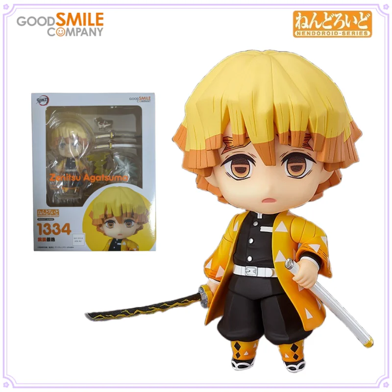 

GSC оригинальная серия Nendoroid No 1334 Zenitsu Agatsuma Out of Print периферийные фигурки игрушки для мальчиков подарок коллекционные украшения