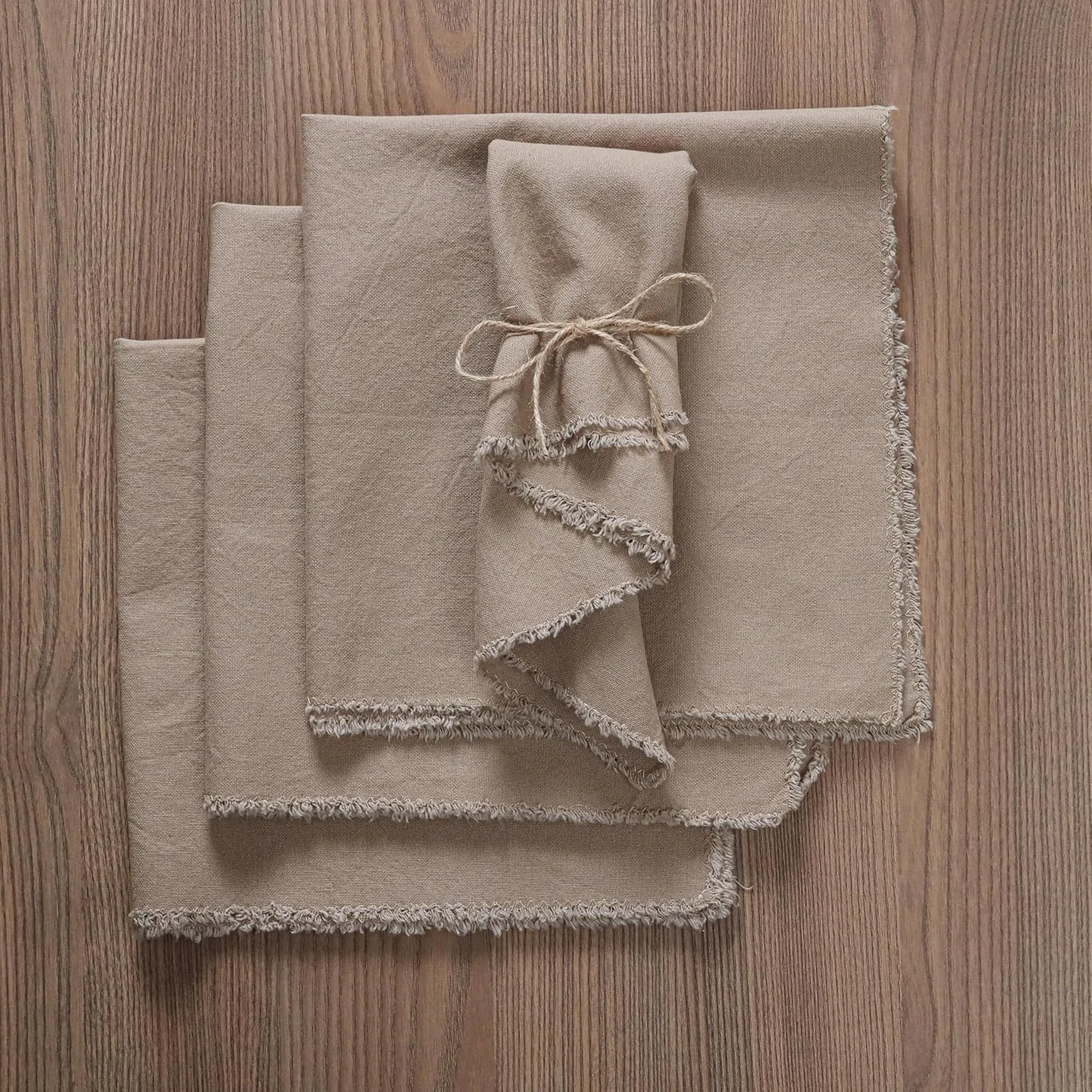 20pcs Cloth Napkins 45x45cm Large-Size Cotton Linen Napkins Wedding Placemat Serviette Kitchen Tea Towel Christmas Home Decor