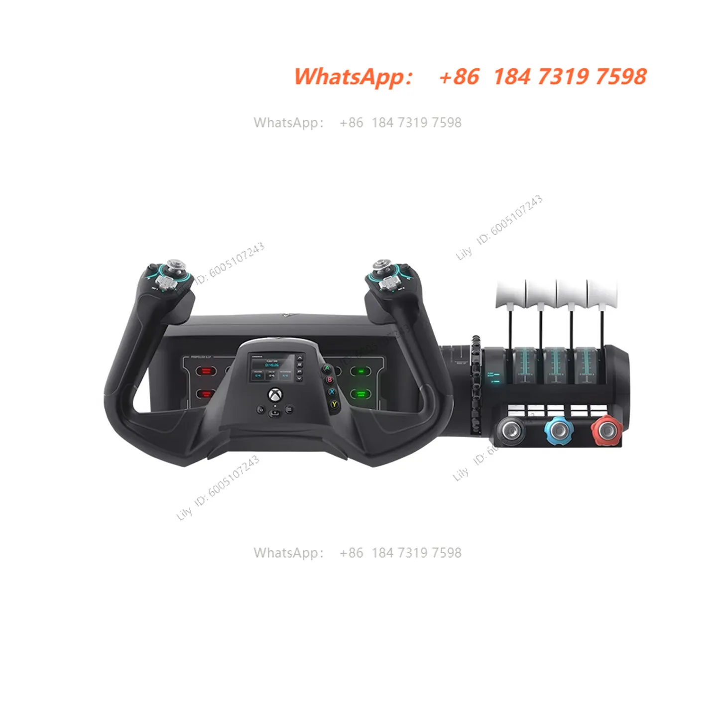 V1F-CS ** civil aviation game flight rocker steering wheel, peripheral aircraft emulator joystick