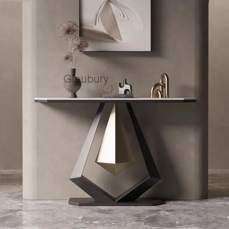 

Дизайнерский стол для прихожей, украшение для красоты, консольный столик для прихожей, роскошная современная деревянная входная консоль, шкаф для гостиной