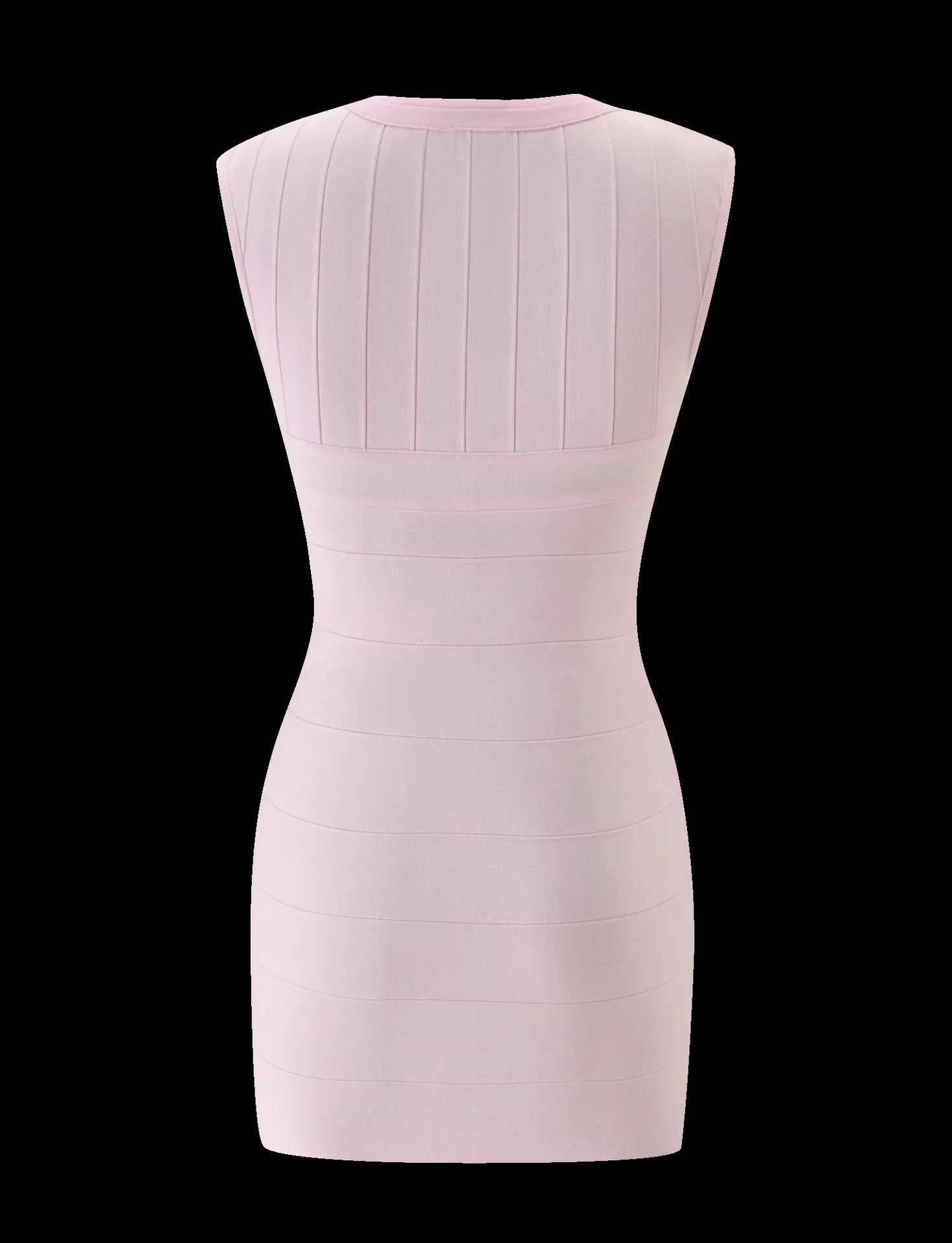 Europäischer und Amerikanischer Stil Neues Sommer Ärmelloses Figurbetontes V-Ausschnitt Etuikleid Sexy Slim Fit Bandage Einteiler Kleid im Ins-Stil – Detail 14