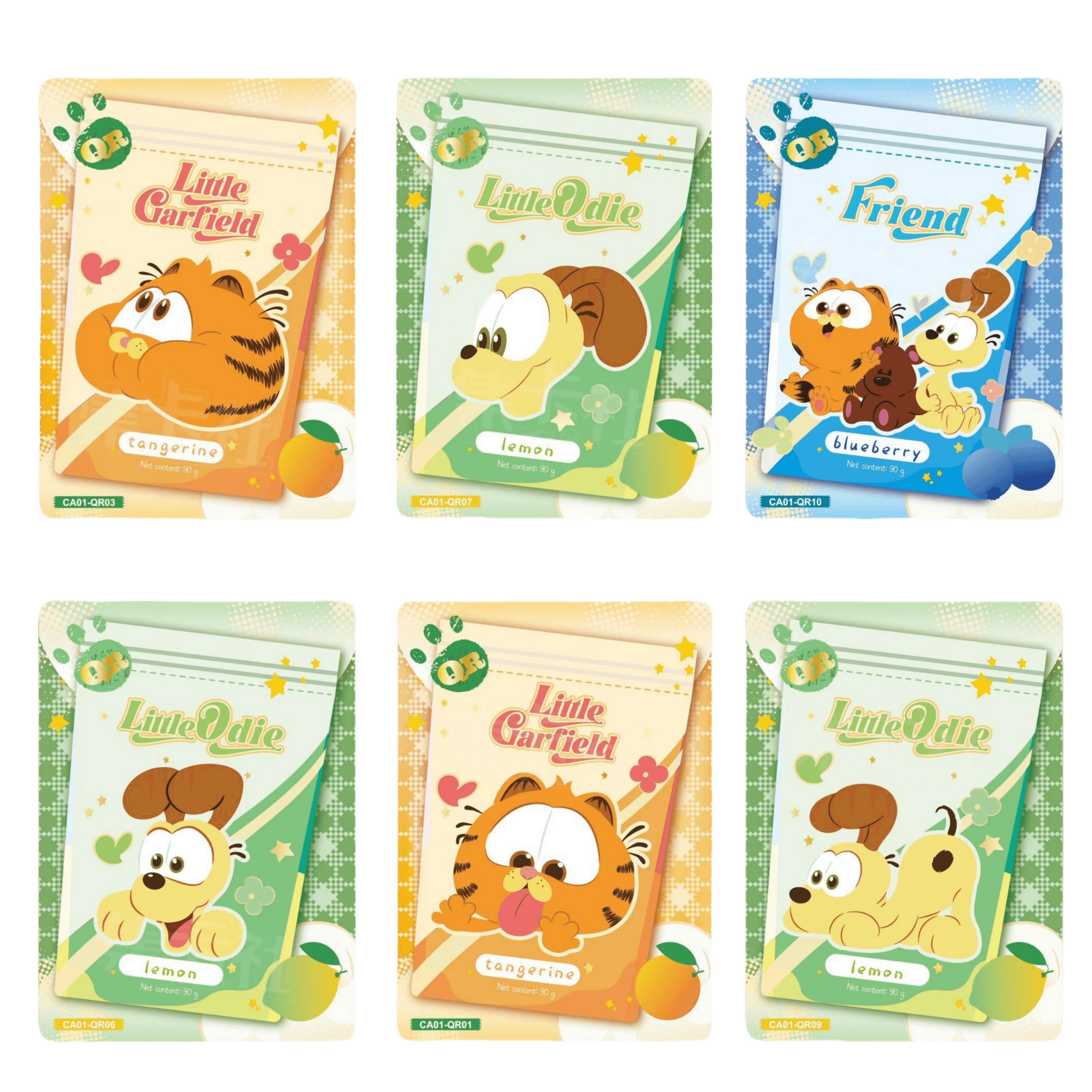 Carta divertente Garfield Card The Bag Cute Family Anime Cat Carte da collezione Libro Giocattolo per bambini Regali di compleanno ﻿ Scatola