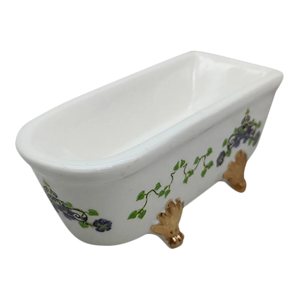 

Bath Toys Makeup Organizer Container Bathtub Decor Small Planter Decorate Mini Ceramics Bathroom Decorations