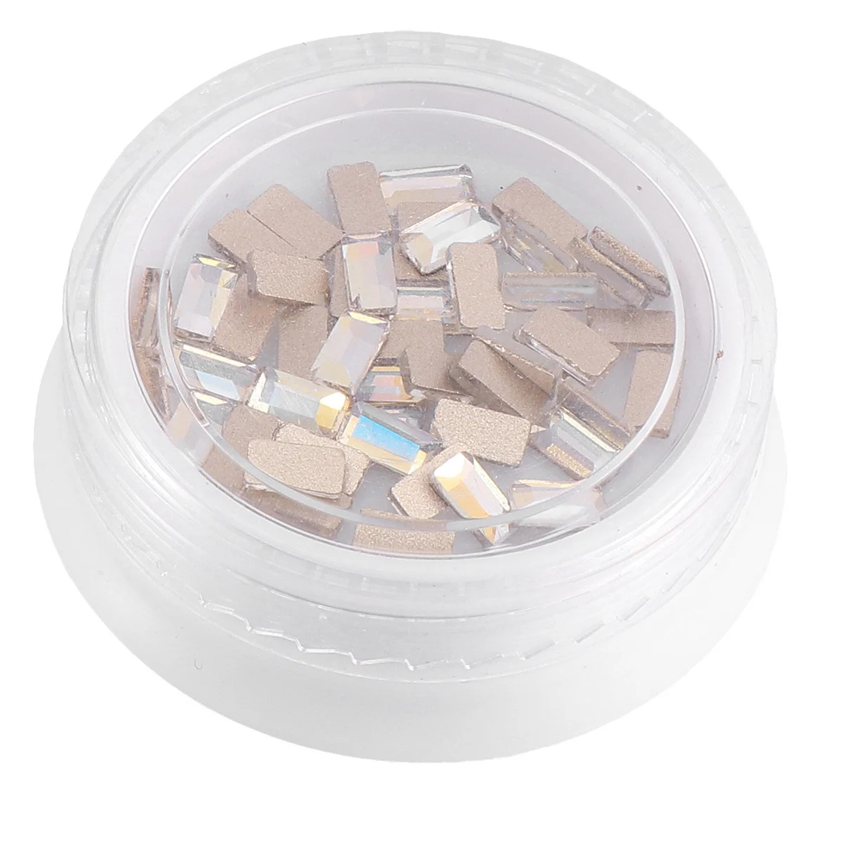 1 Torebka Kreatywnych, Wielokolorowych, Prostokątnych Cyrkonii do Paznokci, Naklejki do Dekoracji Paznokci DIY, Ozdoby do Manicure, Cyrkonie do Manicure, Naklejki do Manicure