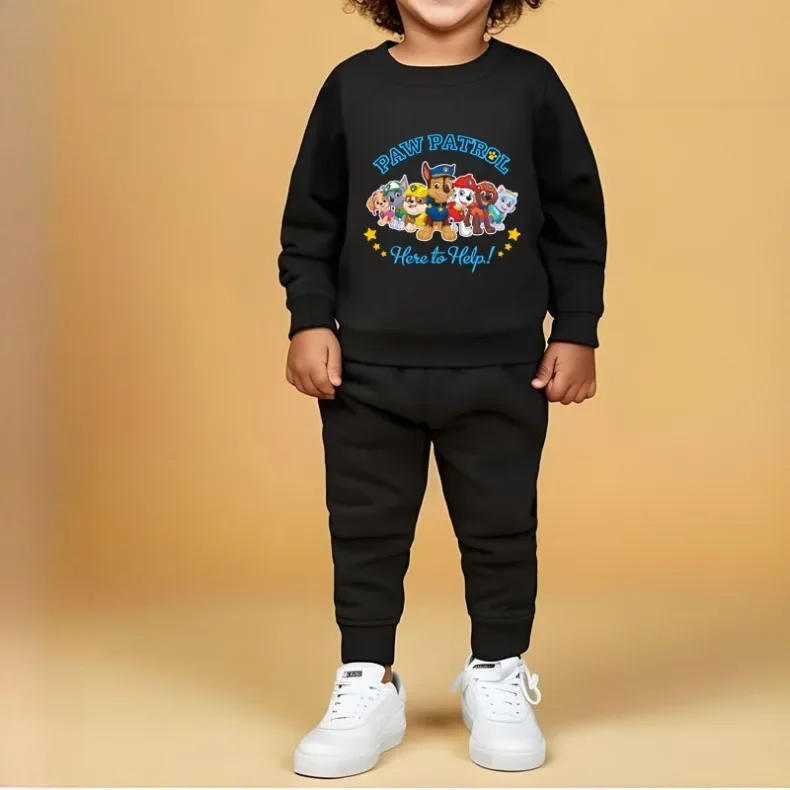 2026 Herbst Jungen Mode O-Ausschnitt Pullover+Hose 2-teiliges Set Kinder Lässiger Hoodie Jogginghosen-Set Frühling Herbst Kinder-Trainingsanzug Neu – Detail 6