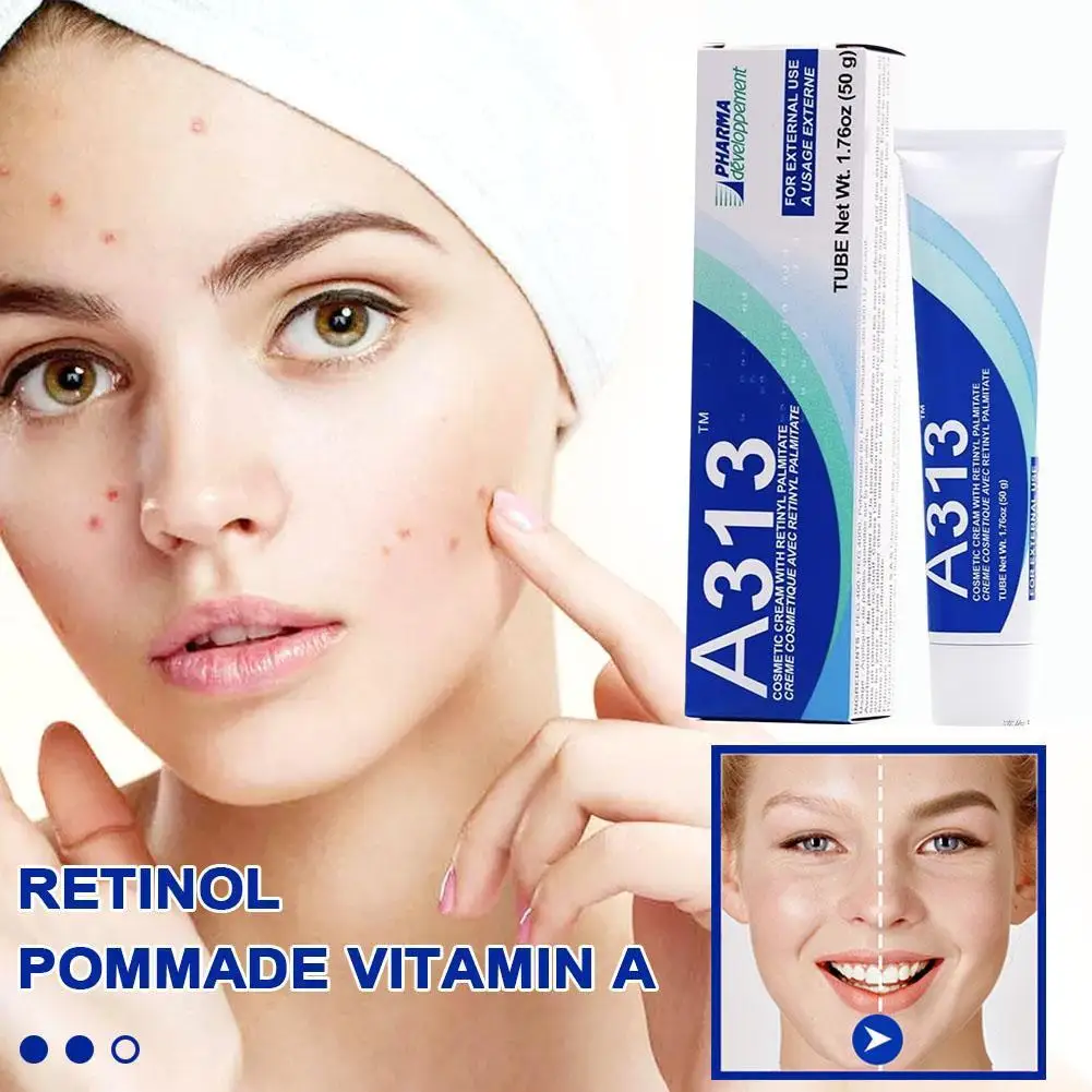 Crème pour le visage au rétinol pomade V A Night Mouchanger, A313, réduit les ridules, raffermit et lifting, adoucit et hydrate la peau en profondeur, 50g