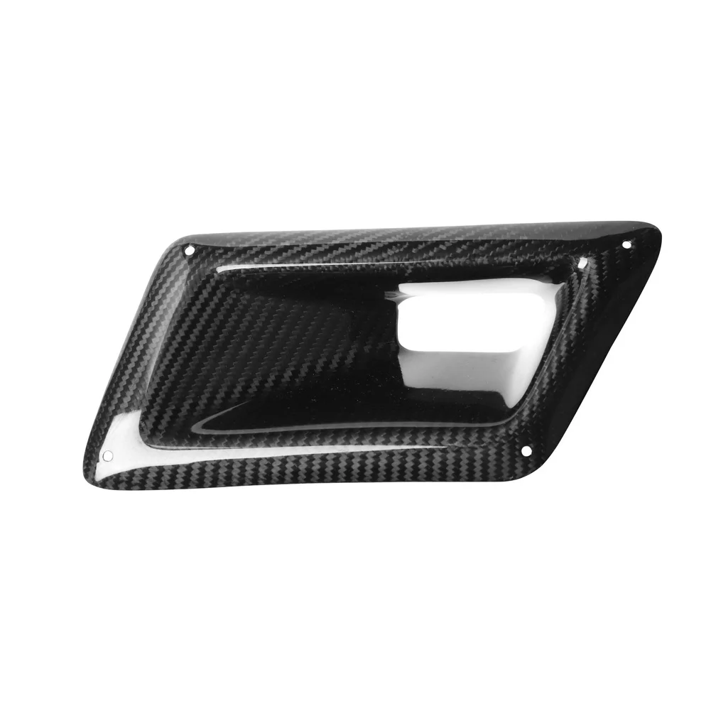 Racing Hood Intake Carbon Fiber Bumper Scoop Sleek Black Finish Sporty Aesthetic Direct Bolt-on For Street Racing