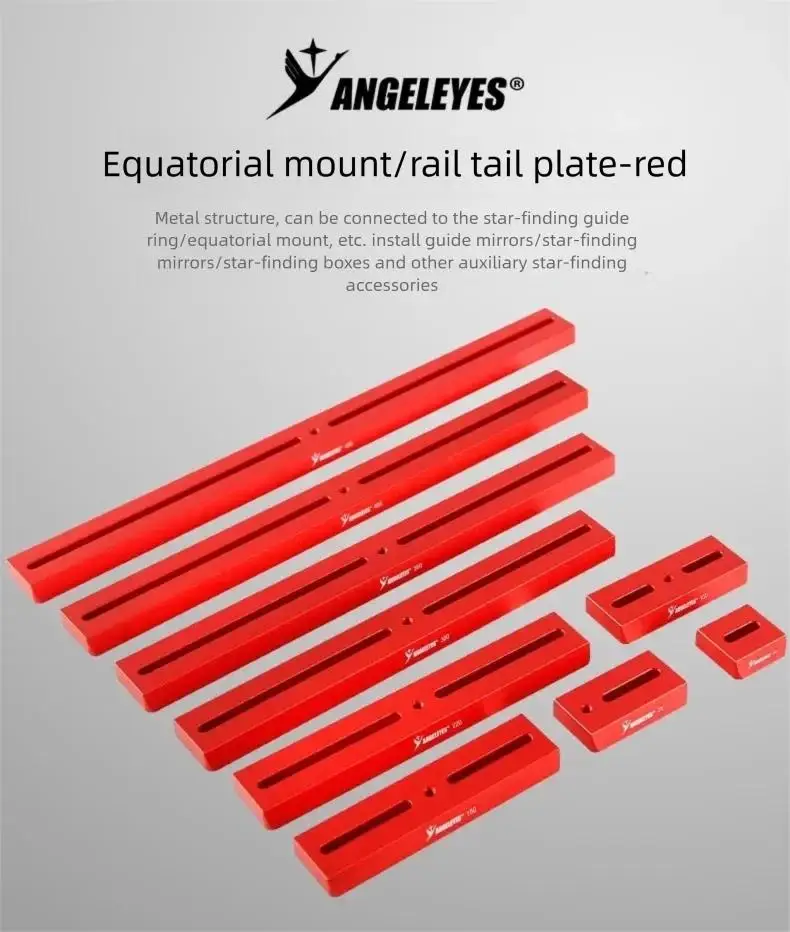 Angeleyes Dovetail Mounting Plate Guide Scope Red Astronomical Accessories for 40mm 70mm 100mm 150mm 220mm 300mm 350mm 400mm Tel
