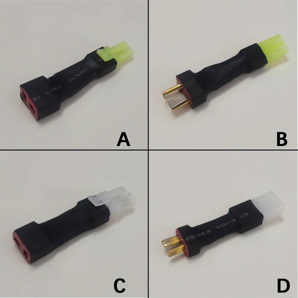 DC-Steckeradapter Deans T-Stecker auf Tamiya-Stecker, Männlich-Weiblich T-Plug Tamiya-Adapter RC Lipo Batterieanschluss für RC-Auto Airsoft Modell – Detail 4