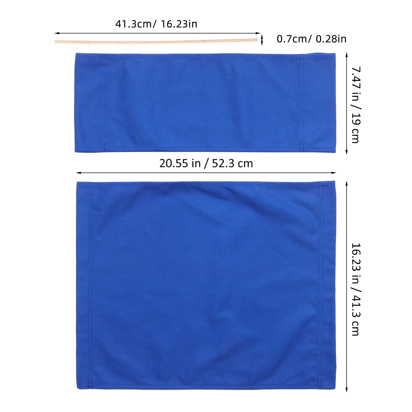 1Set Outdoor Director Chair Replacement Canvas Heavy Duty Foldable Sling Fabric for Camping Beach Picnic Lawn Patio Recliner