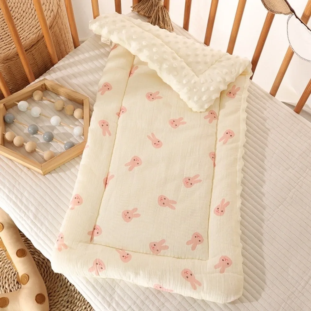 

Washable Cartoon Baby Stroller Cushion Rainbow Flower Trolley Mattress Square Cotton Baby Seat Cushion Seat Liner