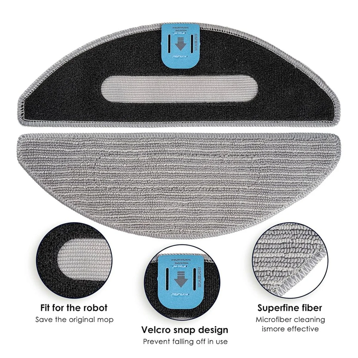 A26P 3 Mop Cloth + 6 Wicks for Irobot Roomba Combo J5 J5+ I5 I5+ J5 J5+ I5 I5+ Robot Vacuum & Mop, Replacement Accessories