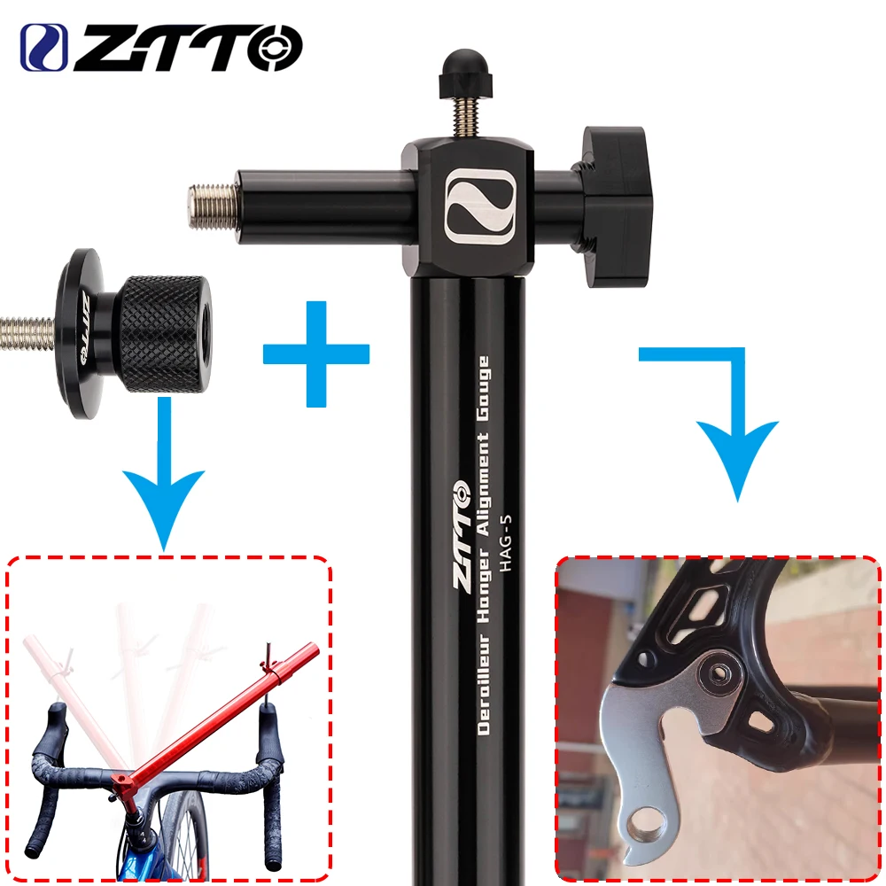 ZTTO Road Bike Shifter Height Angle Adjust Hand Shift Lever Measure Kit Bicycle Derailleur Hanger Alignment Gauge Tool