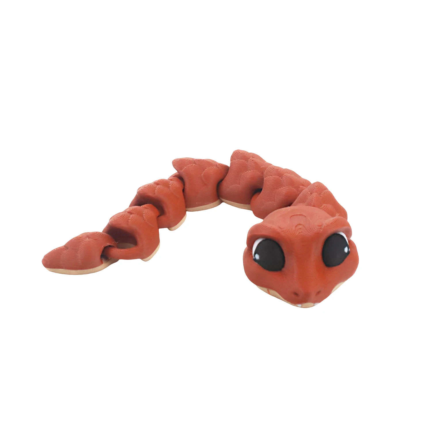 

3D printed snake toy, flexible joint swing, desktop and study decoration, creative gift collection