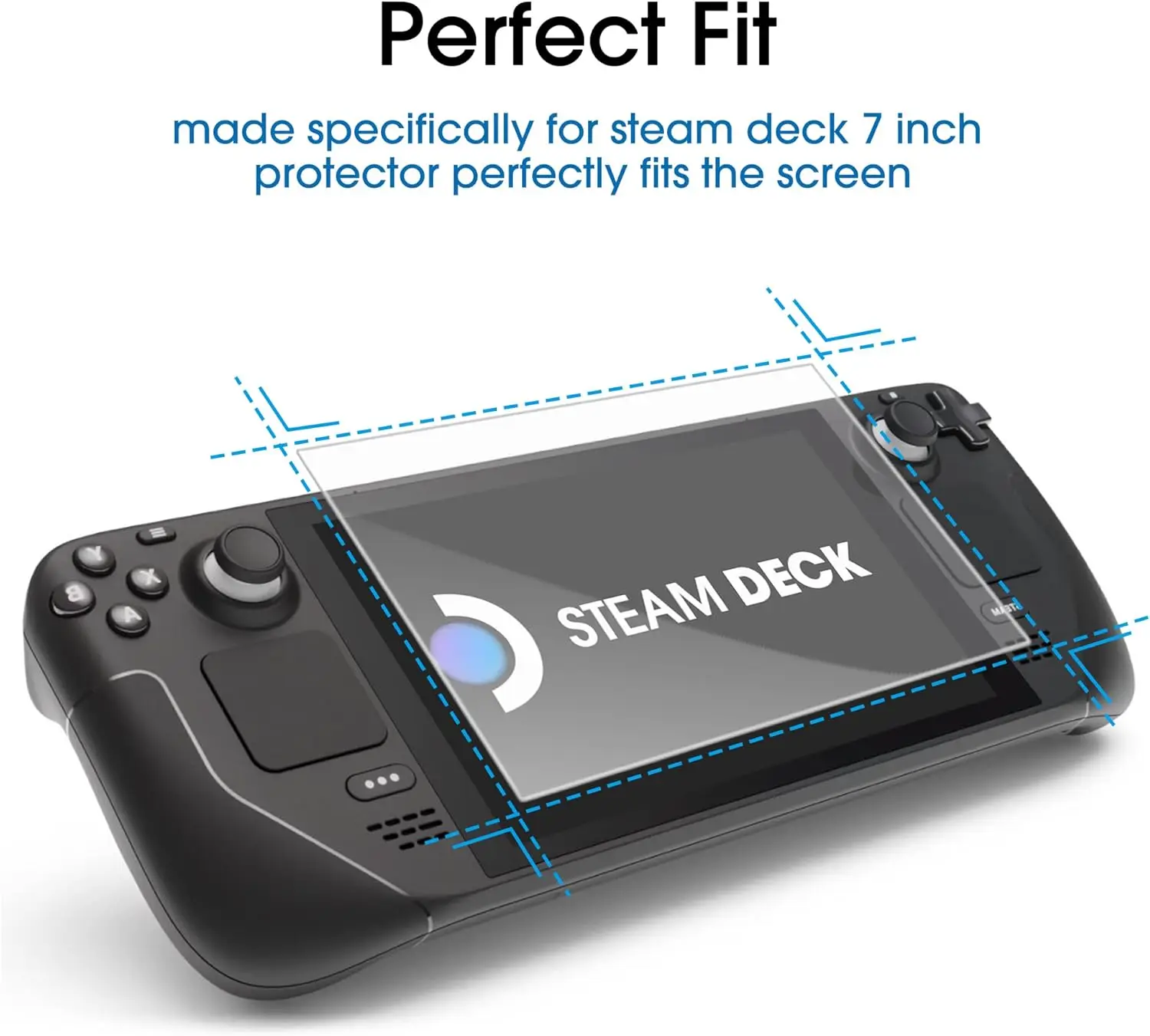 For Steam Deck/Steam Deck OLED screen protector with tempered glass, exclusively for Stream Steam Deck Accessories for 7 inch