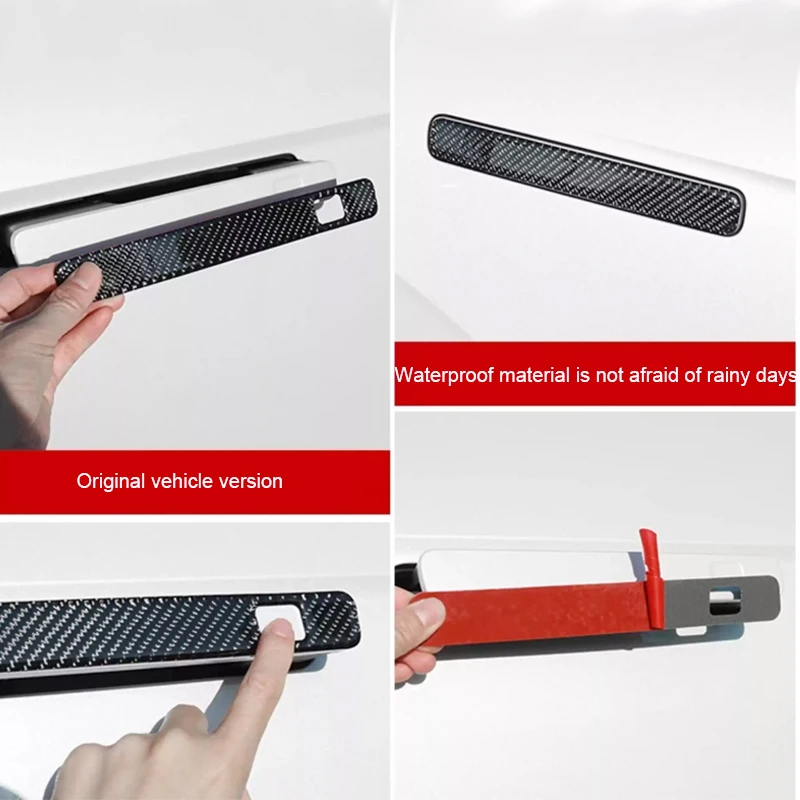 4 PCS Car Drip Glue Door Handle Cover Anti Scratch For LYNK&CO 09 2021-Present Auto Exterior Decorat Sticker Accessories