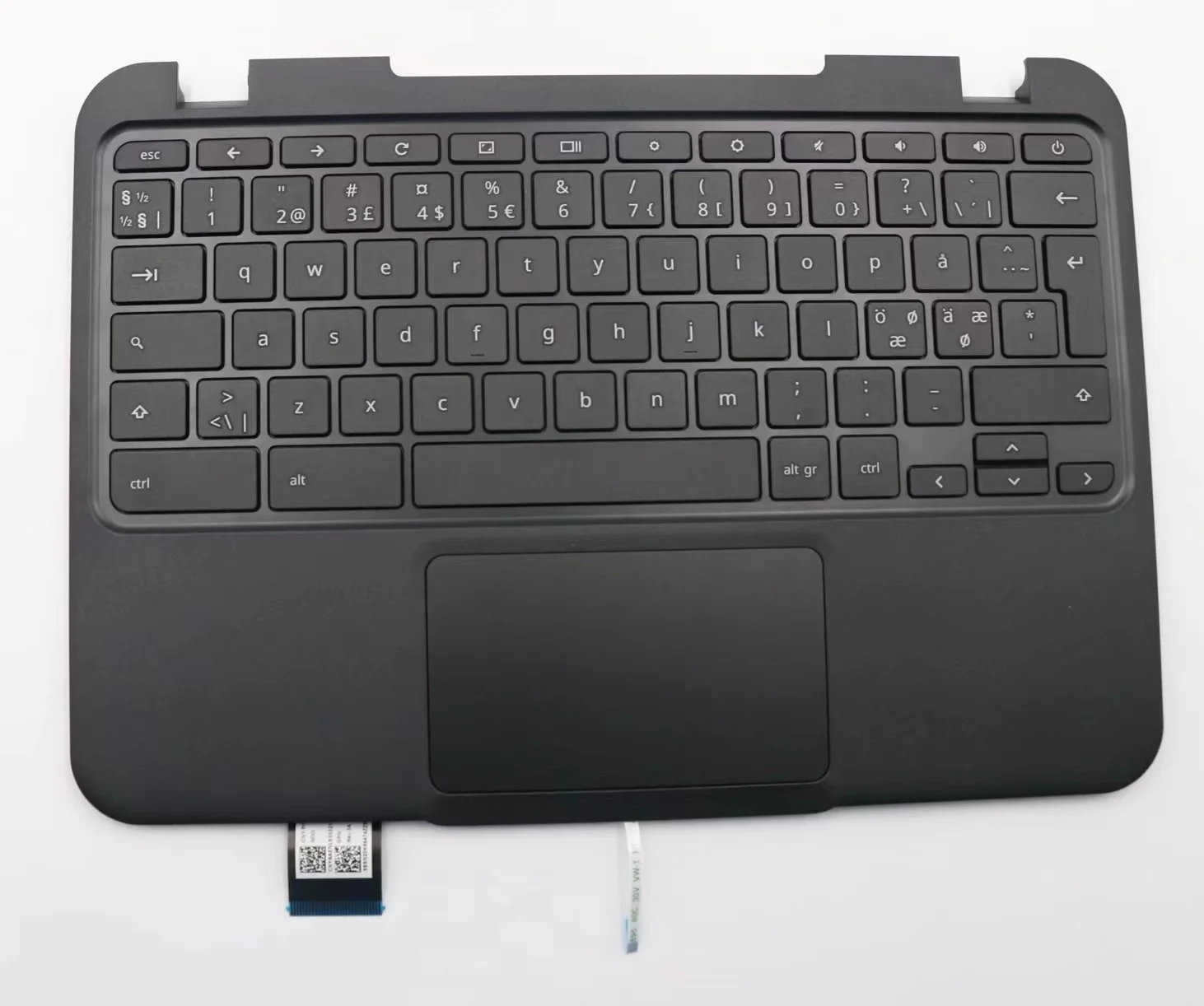 

New/Original For N22 Chromebook (Lenovo) Keyboard Palmrest Top Cover Nordic With Keyboard 5CB0L71382