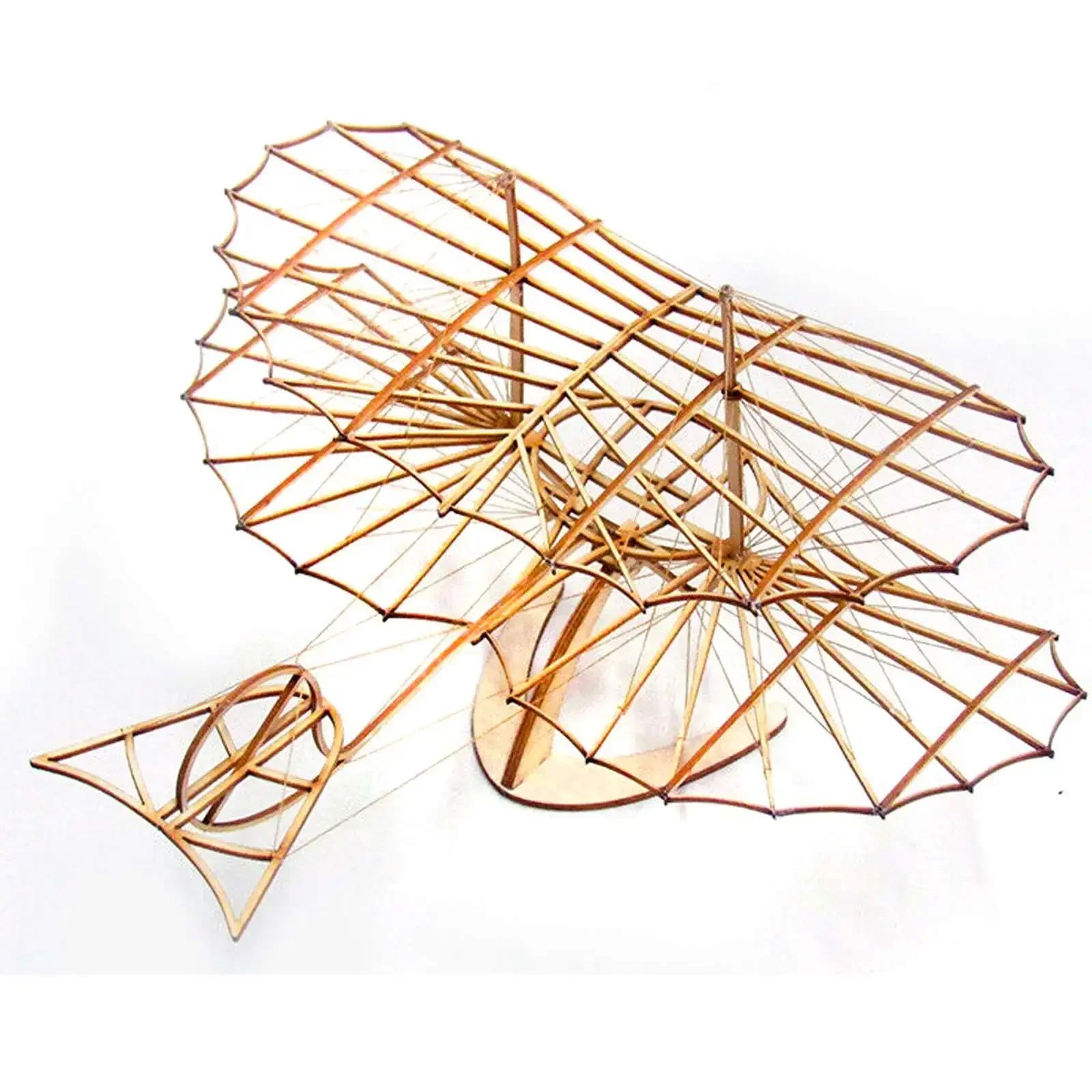 

Hot DIY Craft Wood Furnishing Building Kits Otto Lilienthal Glider balsawood free flight airplane model toys kid Christmas gifts