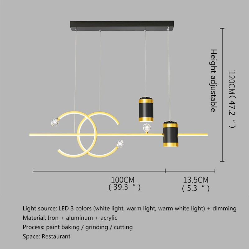 TEMOU-Lampe LED Suspendue au Design Nordique Moderne et Créatif, Projection de Ciel Étoilé, Luminaire Décoratif d'Nik, Idéal pour une Salle à Manger