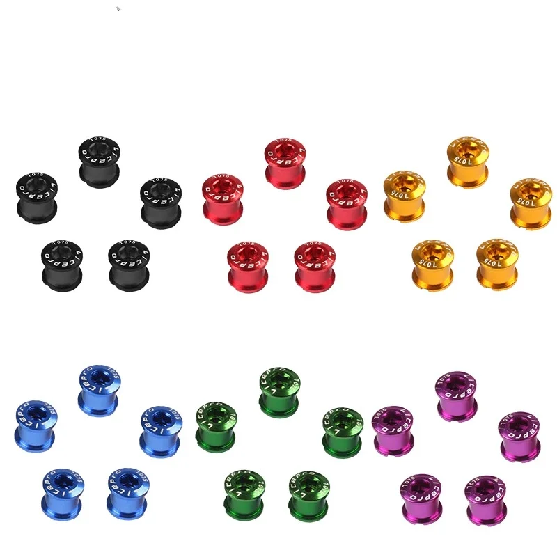 Litepro 1 Pcs MTB Bike Iamok Chainring Bolt Bicycle Double Speed Disc Screws Gold/Sliver/Purple/Blue/Red/Black/Green