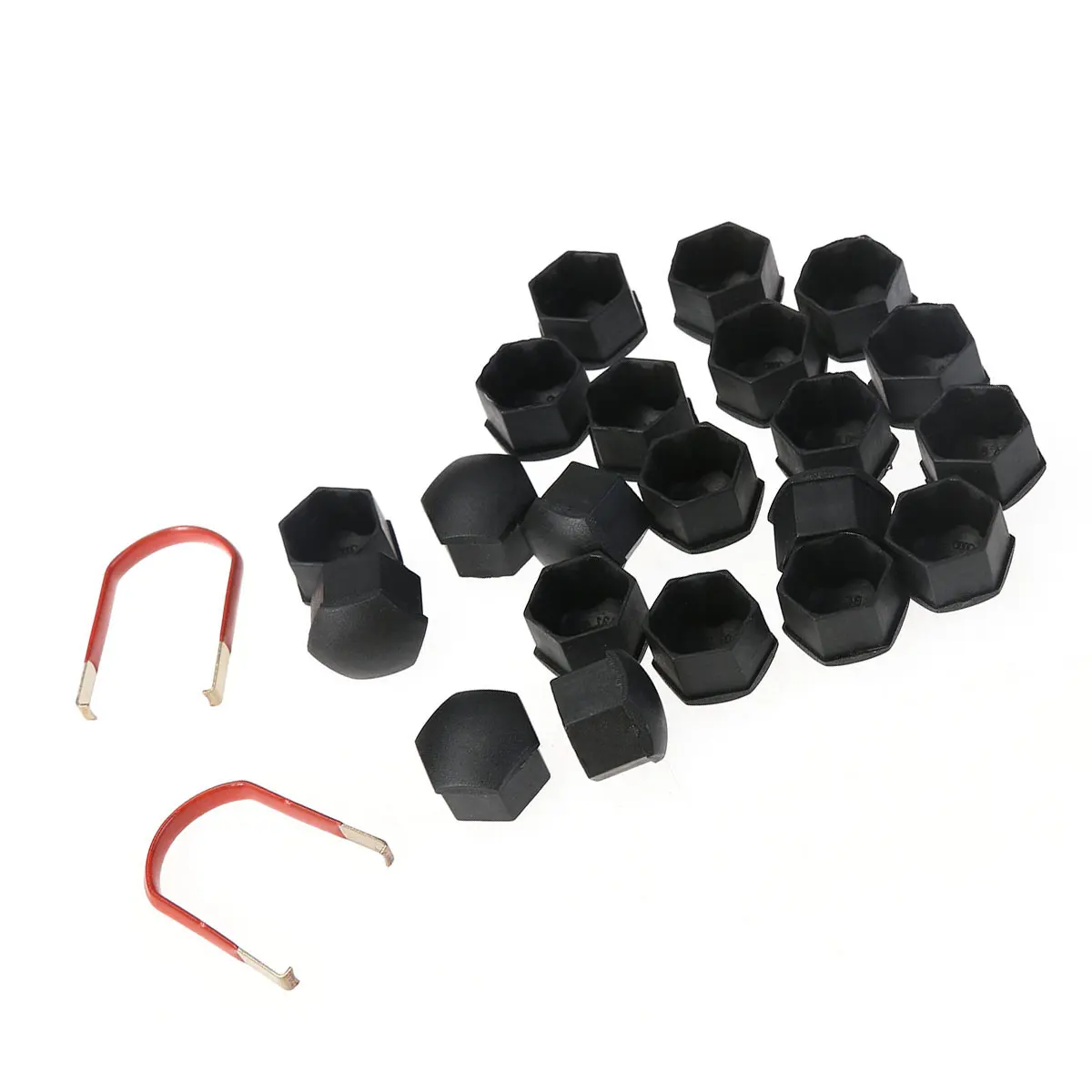 

20pcs 17Mm Car Wheel Nut Caps Plastic Bolt Covers Dustproof Corrosion Resistant Tyre Screw Protectors For Auto Wheels Set
