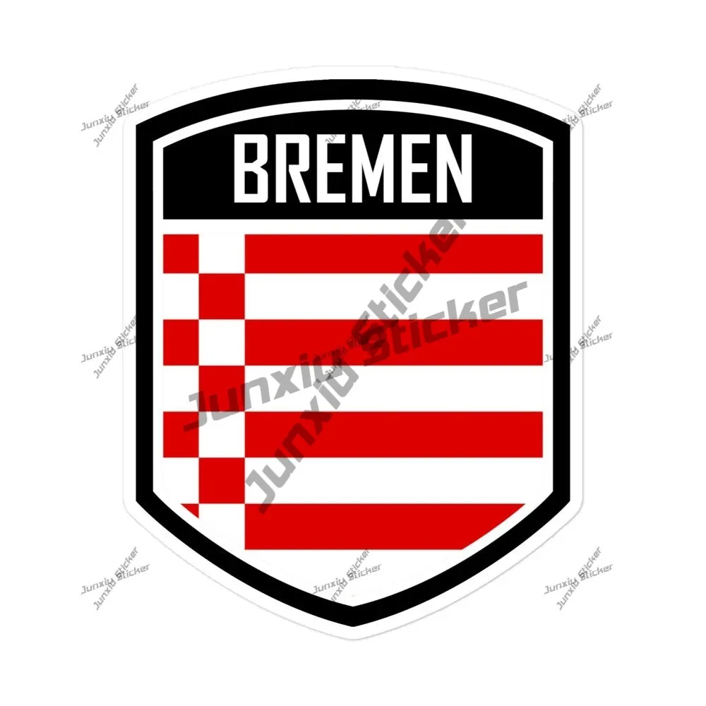 

Bremen Germany Flag Emblem Stickers German Pvc Decal Graphic Suv Van Rv Trailer Glue Sticker Automobil Parts Accessori Motor