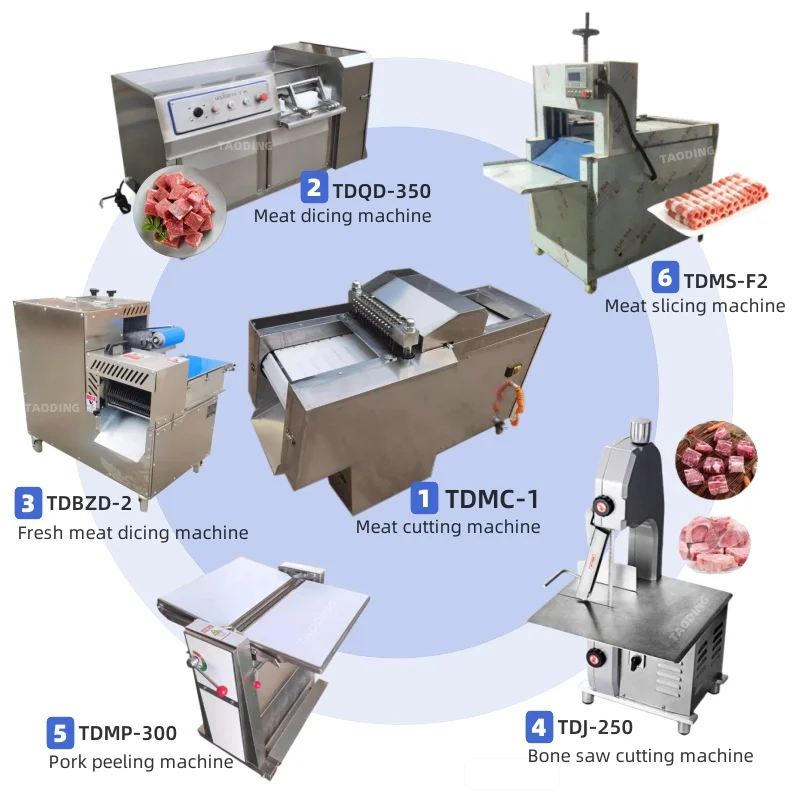 

Multifunctional Commercial Meat Cutting Machine Automatic Goat Meat Cutting Machine Beef Nuggets Frozen Chicken Slicer