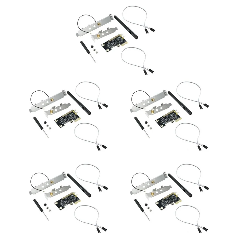 -ABGQ 5X Wifi Wireless Smart Switch Relay Module Mini PCI-E Desktop Switch Card Restart Switch Turn On/OFF PC Remote Control