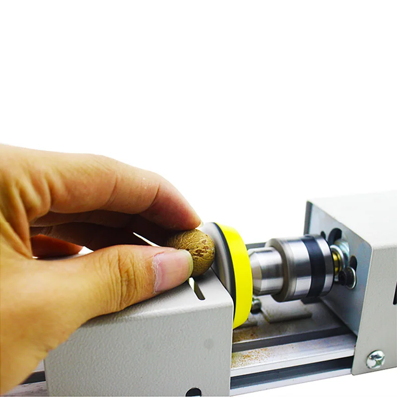 Mini torno de cuentas de 24V CC, torno de perlas de Buda en miniatura, bricolaje, carpintería, torno de perlas de Buda, herramienta rotativa de taladro
