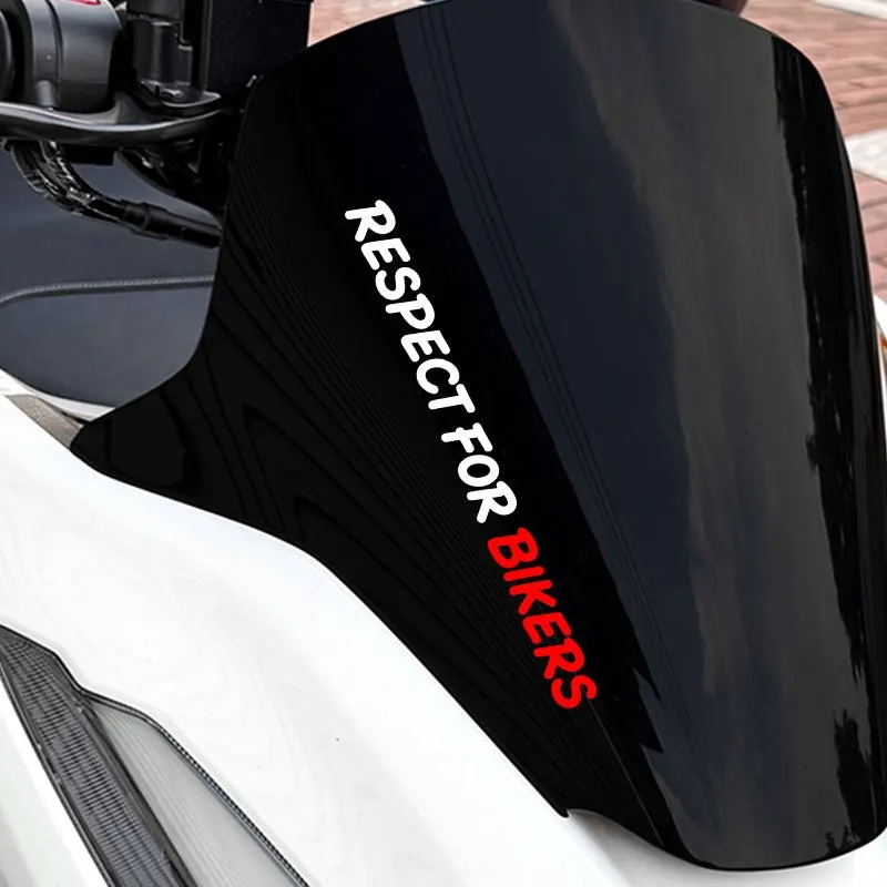 Respect Riders Sticker, Waterproof Vinyl Decal for Motorcycle Helmet and Car