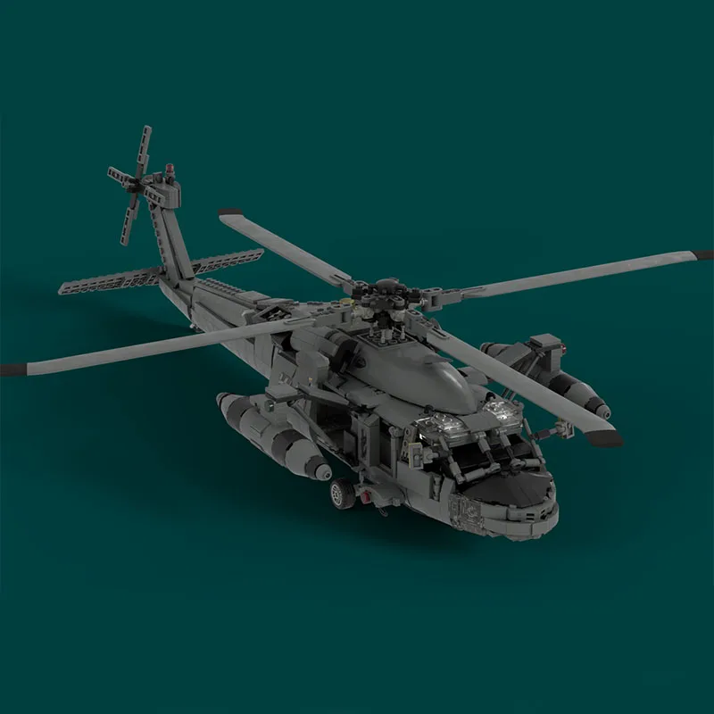 

1547PCS WW2 Military MOC US Army UH-60L helicopter Model creative ideas high-tech ChildrenToy birthday Gift Fighter Plane Blocks