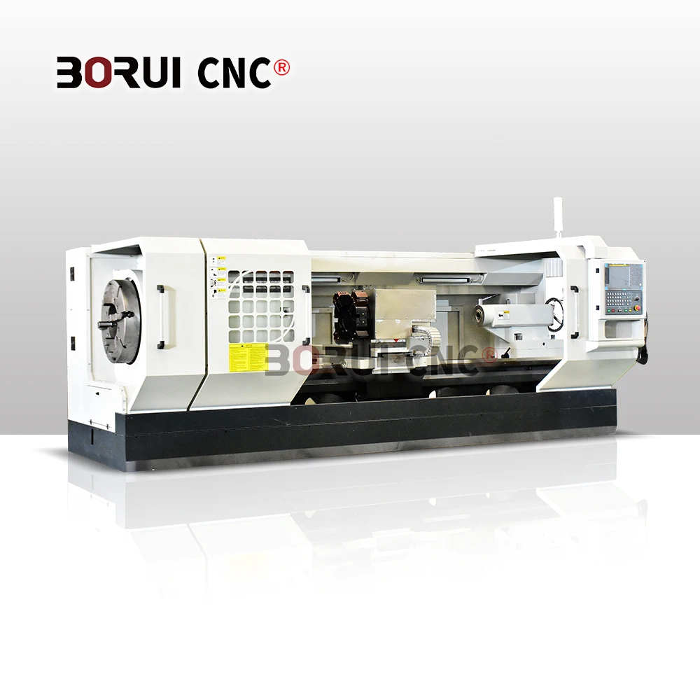 BORUI CNC QK1322 QK1313 Auto Siemens Pipe Threading Lathe Hine Double Chuck