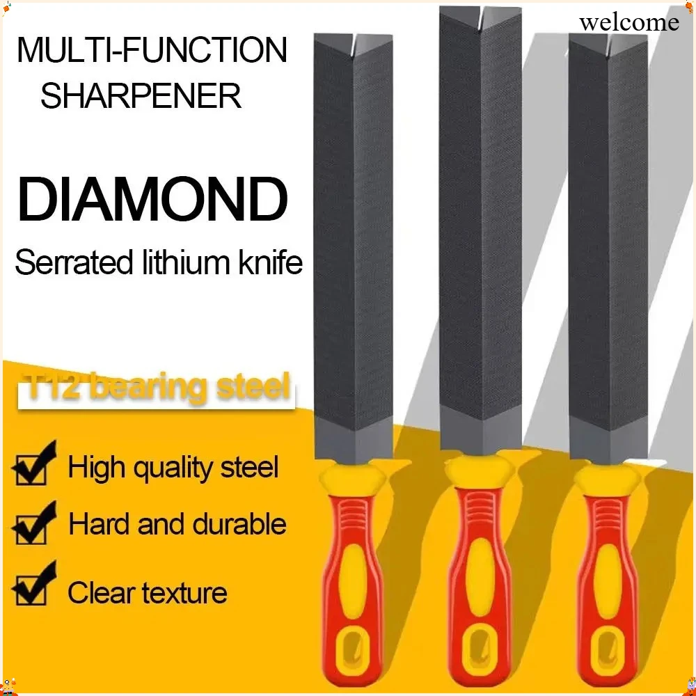 6/8inches Diamond-Shaped Files Saw Files Hand Saw Woodworking Garden Tool For Sharpening Straightening Wood Carving