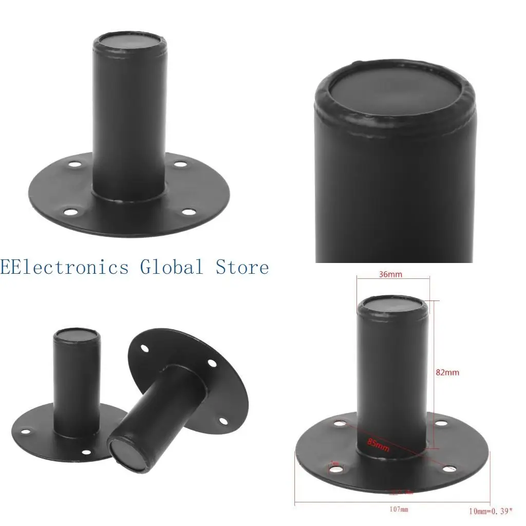 

Металлическая подставка 462B, внешний диаметр 10,7 см. Прочная и прочная металлическая подставка для динамика. Эффективно для