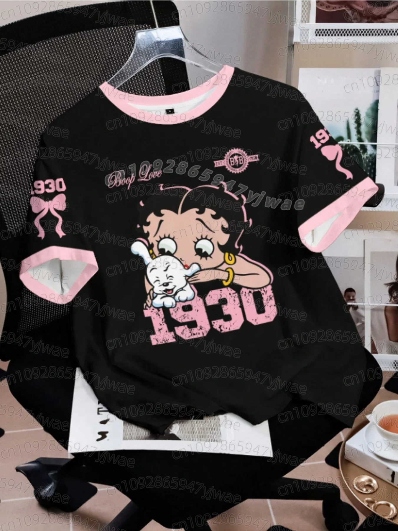 2026 KIDS Cartoon Betty Boop Print Herren Damen Kurzarm-T-Shirt Lässiger 3D-Druck Sommer MÄNNER FRAUEN Sport-Oberteile KIDS T-Shirt – Detail 10