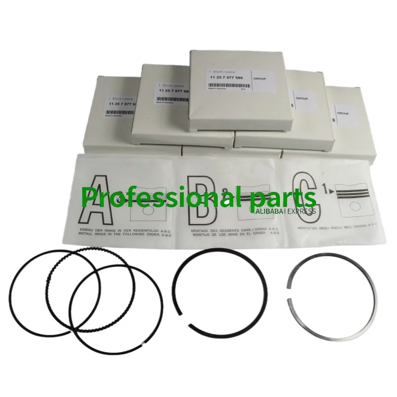 OEM 11257577586 6*Piston Rings Kit Set for BMW N54 Engine 1 3 Series E90 E92 E93 5 7 Series E61 F01 F02 F03 F04 X6 E71 Z4 E89