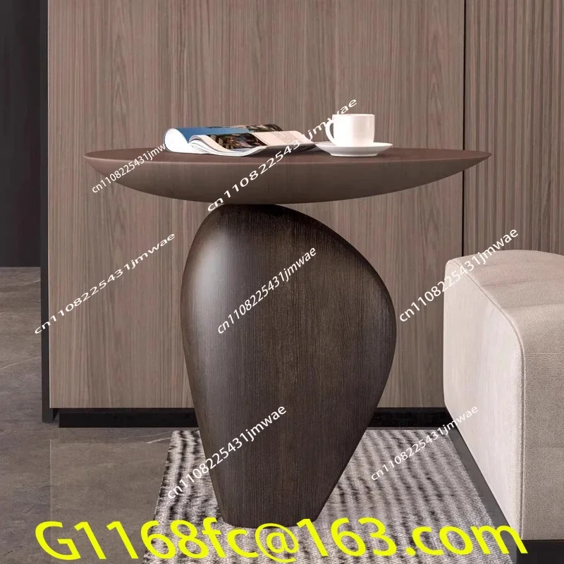 Stone Run Creative Light Luxury Living Room Art Edge Decoration Sample Room Wabi Sabi Style Sofa Corner Table Tea Table Part