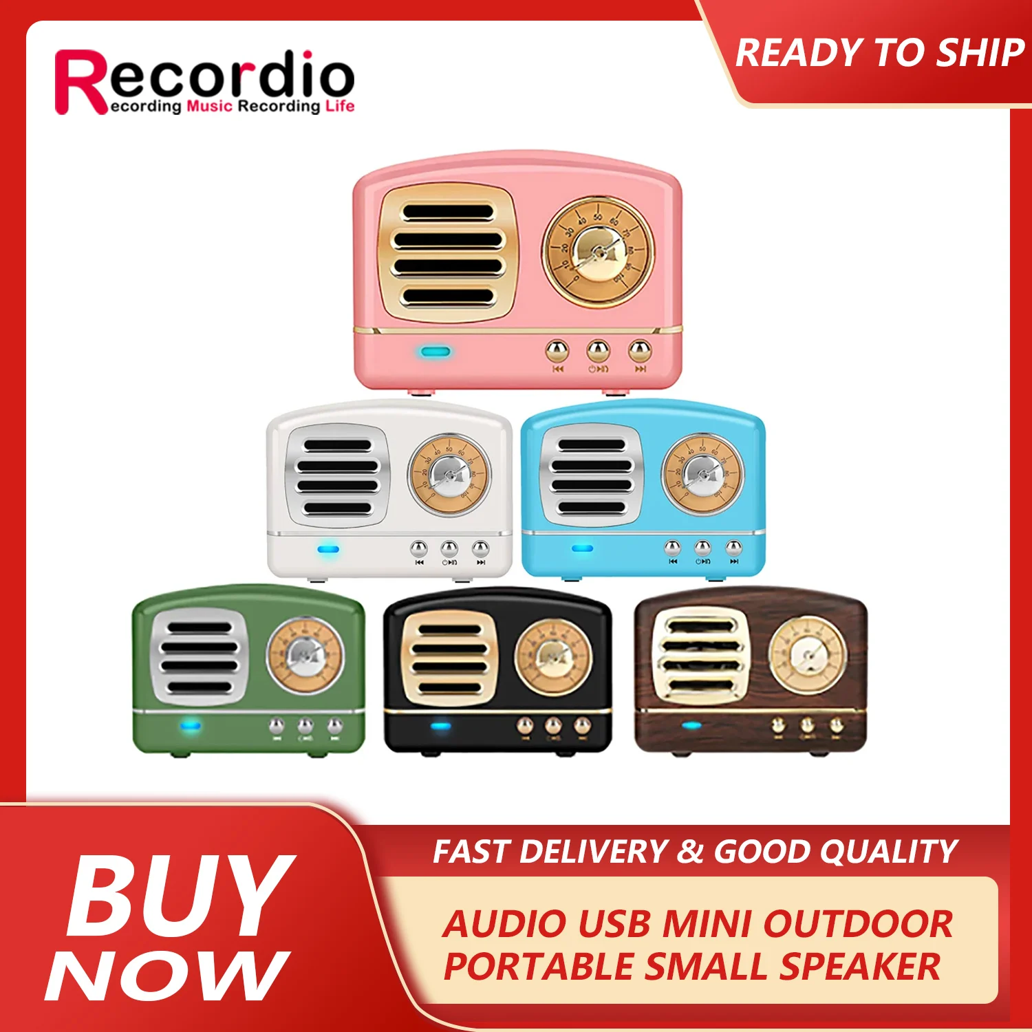 GAS-HM11 Bluetooth Audio Speaker, USB, Mini Outdoor Portátil U Disk, Cartão TF, Pequeno Rádio FM, Novo Design, Alta Qualidade