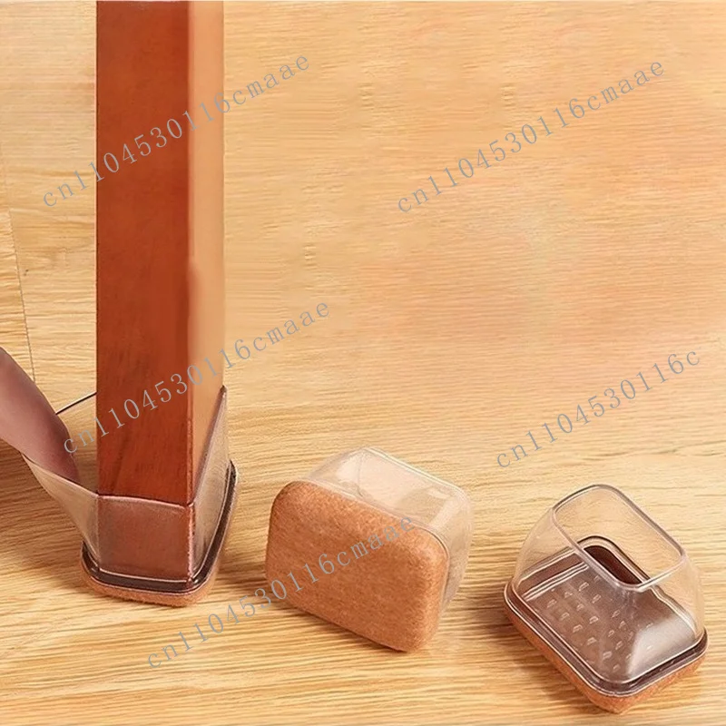 Chair leg floor protective pad, silicone pad, felt furniture pad, rectangular table and chair leg protective cover