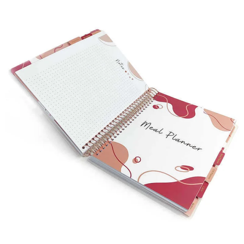 Customized Coil Notebook Custom A5 Hardcover Cover Homework Diary Blank Loose-leaf Notebook Printing