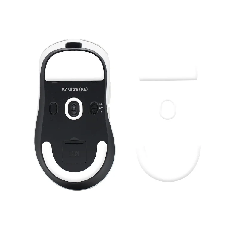 Pure PTFE Foot Skates For MCHOSE A7 Ultra Re Gaming Mouse Pure Polytetrafluoroethylene Ultra Smooth with Long Cycle Life