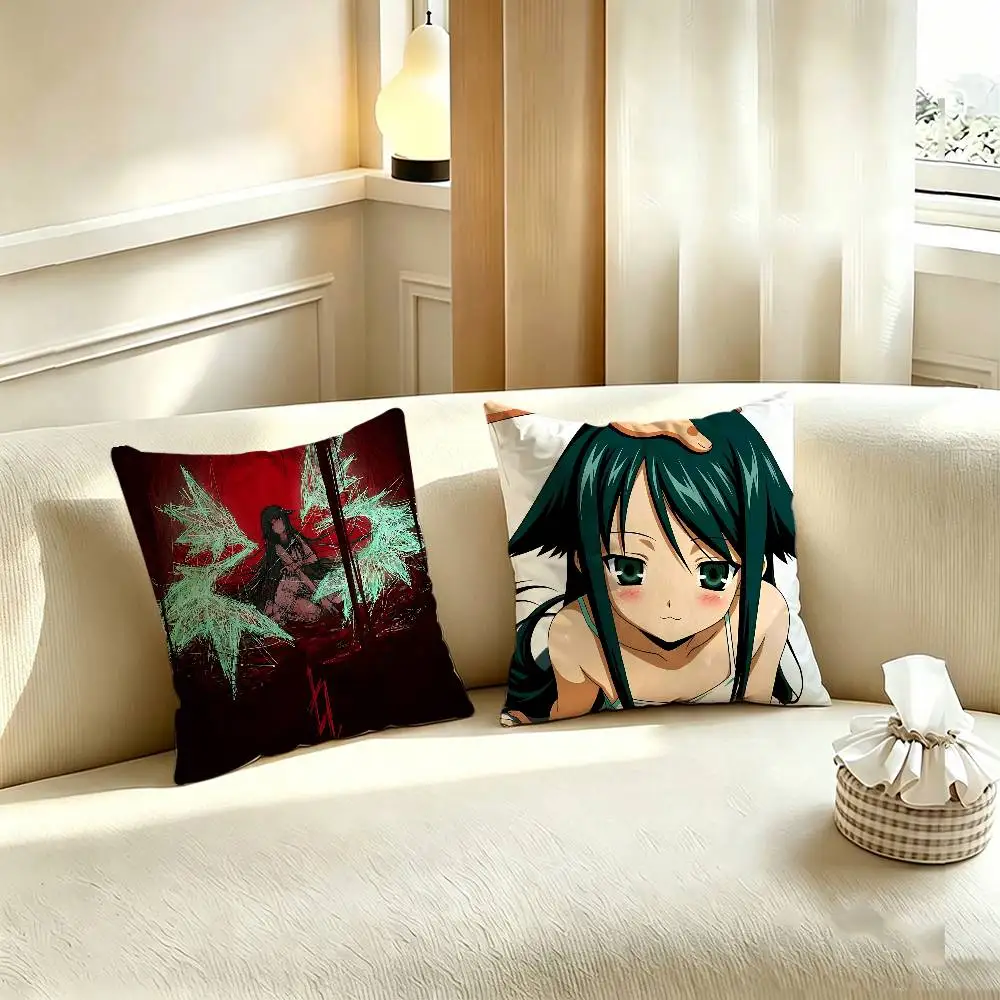 Saya No Uta The Song of Saya Polyester Printed Pillow Cover Square 30 35 40 45 50 55 cm Soft for Sofa Bed Car Home Decor