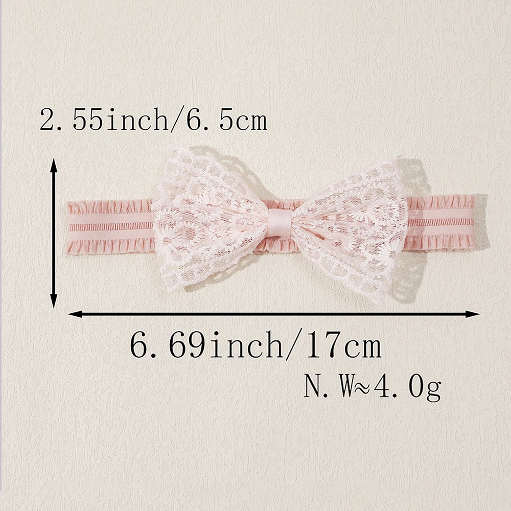 3 Buah/Set Hiasan Kepala Anak Ikat Rambut Elastis untuk Bayi Perempuan Ikat Kepala Ikatan Simpul Renda Lucu Turban Anak Aksesori Rambut Bayi Perempuan