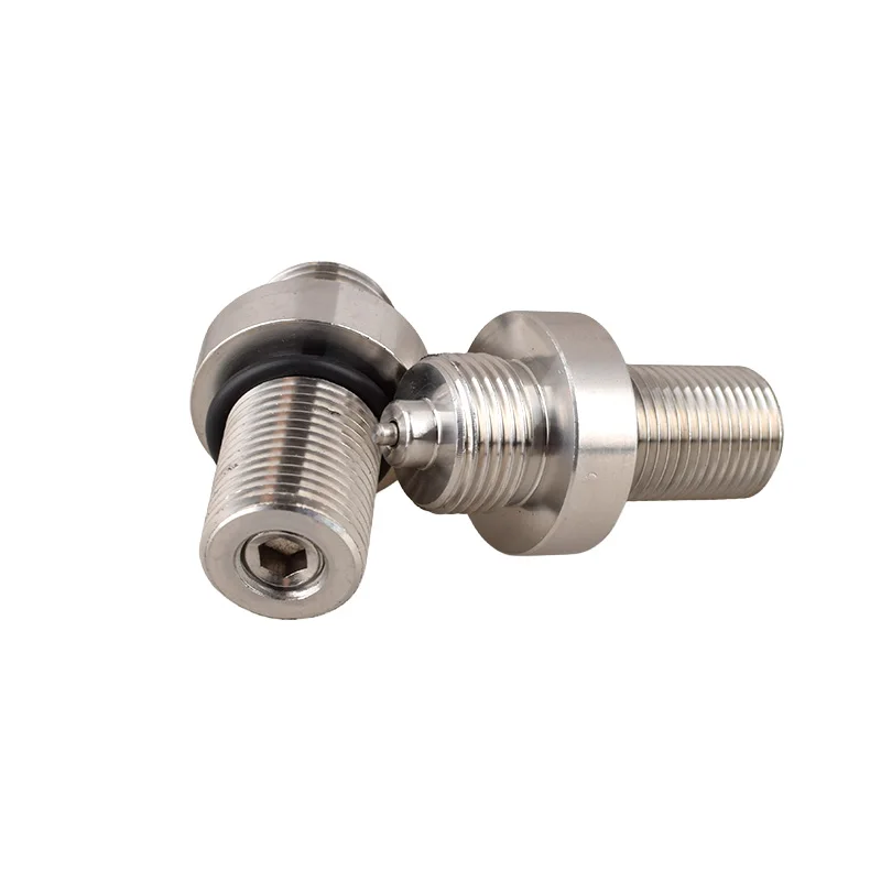 HPA Scuba Stainless Steel High Pressure Tank Regulator Base Detachable Valve Plug for Soda Water CO2 Air Stream Cylinder 4500PSI