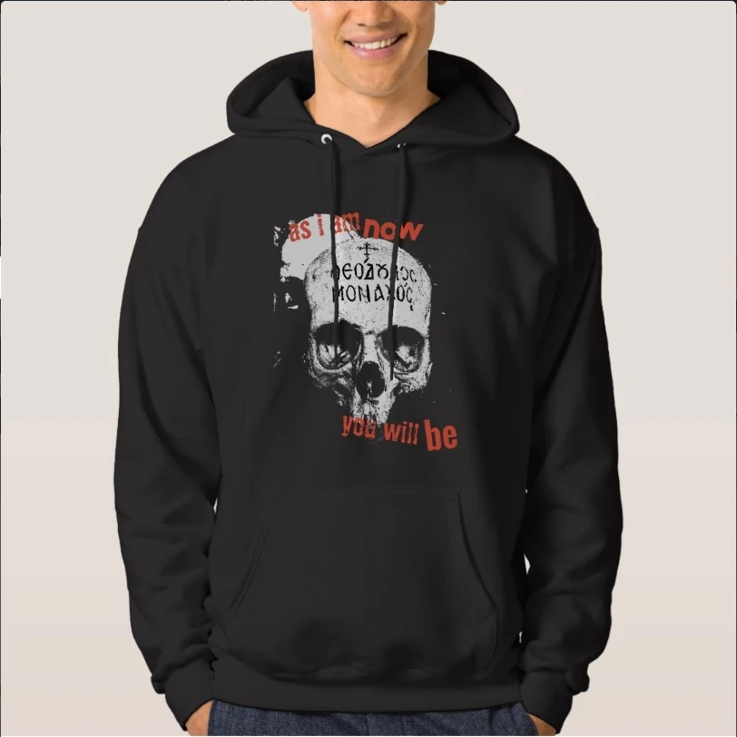 Corinthians 15:31 Christ Jesus Orthodox Skull Apocalypse of Death Pullover Hoodie 100% Cotton Comfortable Casual Mens Sweatshirt