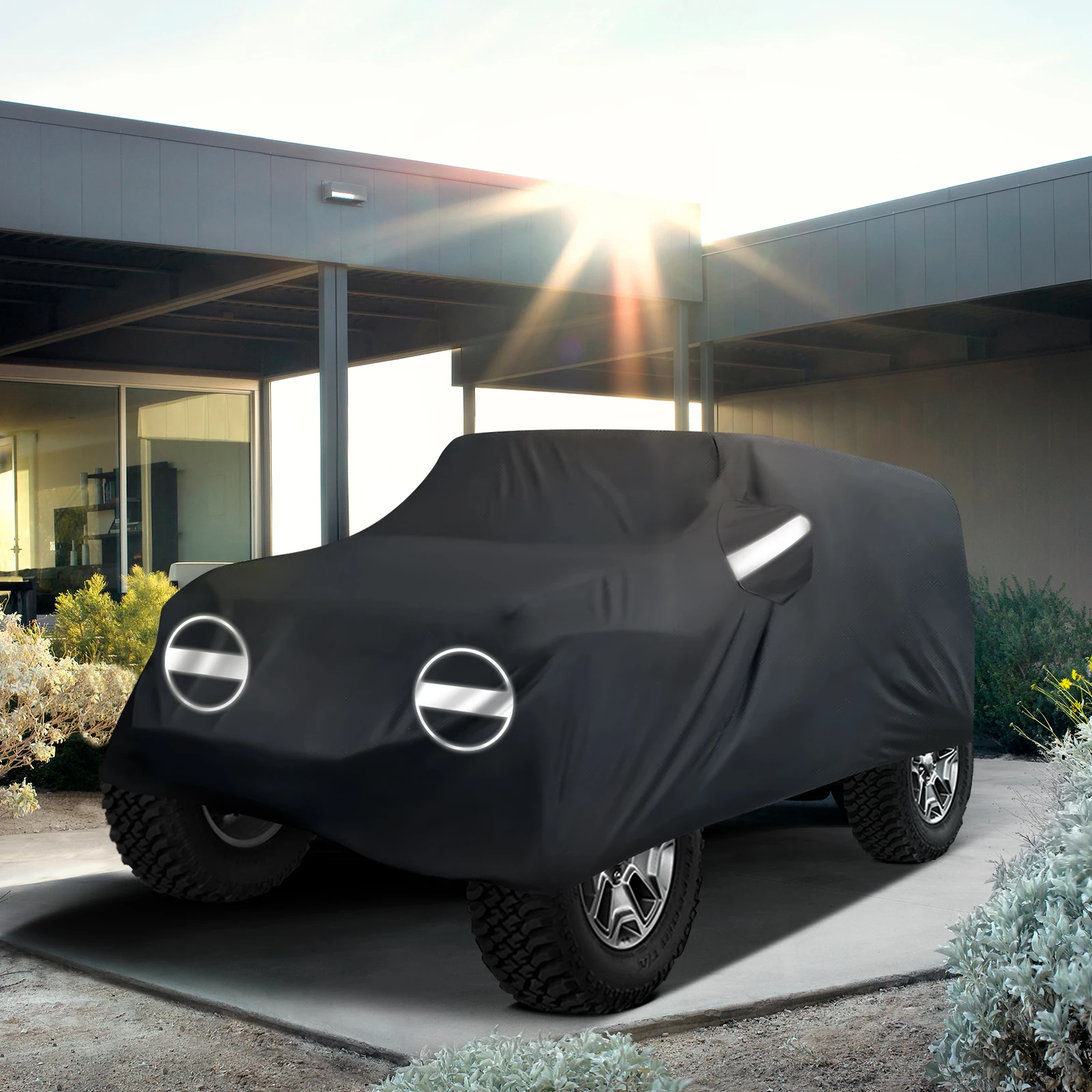 

Car Covers Outdoor Protection 210D Full Exterior Snow Sun Rain Dust proof Auto SUV Cover For Jeep Wrangler Two/Four-door Version