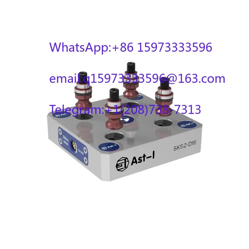 Zero Point and Quick Change Tooling Plate Models SK52 52-Hole SK96 96 for 4/5 Axis CNC Machining Center Applications