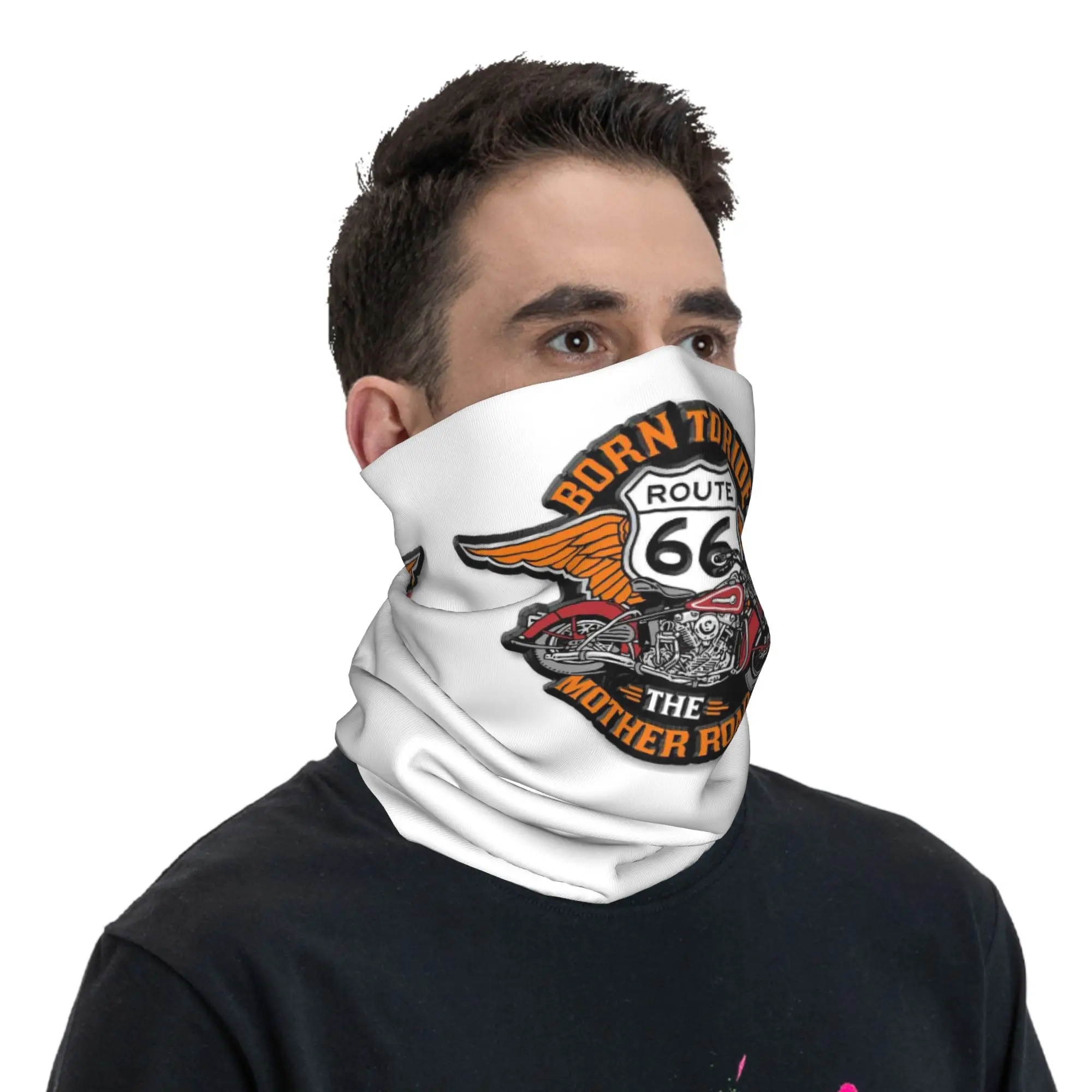 

Route 66, байкерская мотоциклетная круизная шоссе, бандана, гетры с принтом, маска, шарф, многофункциональный головной убор для бега, унисекс, ветрозащитный
